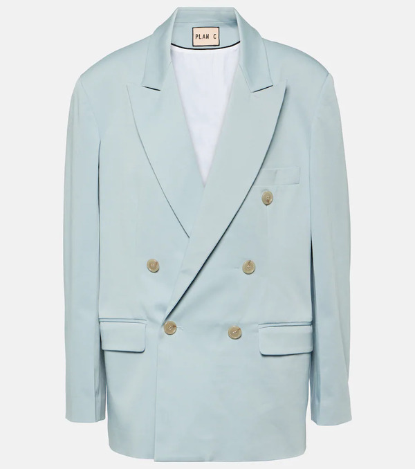  Plan C Plan C Blazer Oversized En Mezcla De Algodón 