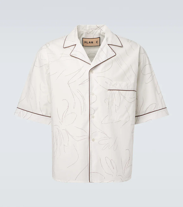  Plan C Plan C Camisa De Algodón Estampada 