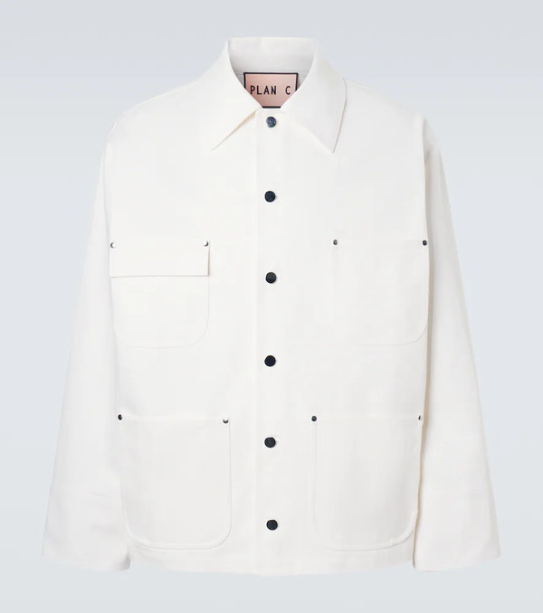  Plan C Plan C Chaqueta Utilitaria De Denim 