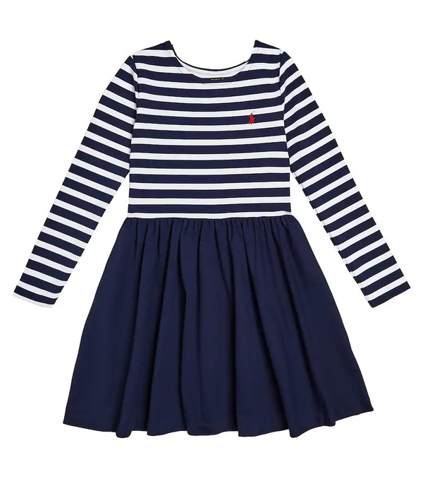  Polo Ralph Lauren Kids Polo Ralph Lauren Kids Vestido De Jersey A Rayas 