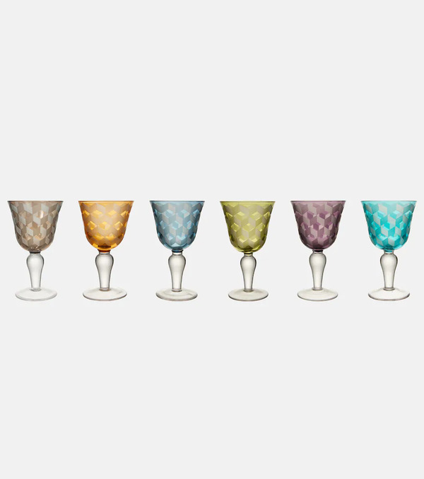  Polspotten Polspotten Set De 6 Copas De Vino Blocks 