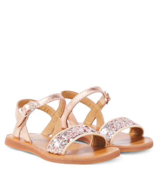  Pom D'api Pom D'api Sandalias Plagette De Piel Con Glitter 