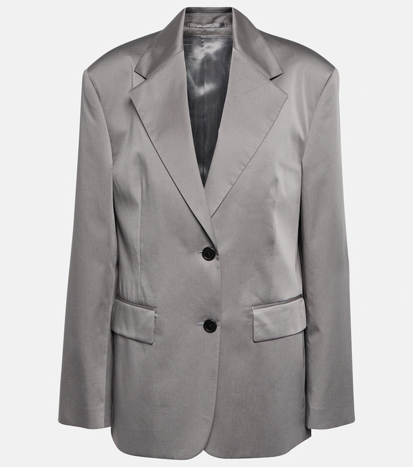  Prada Prada Blazer De Algodón De Botonadura Simple 