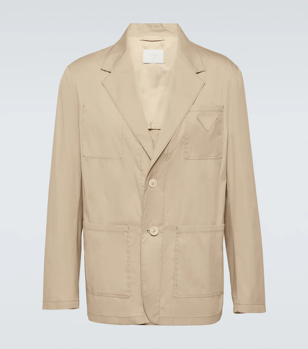  Prada Prada Blazer De Mezcla De Algodón 