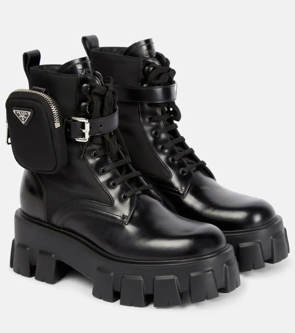  Prada Prada Botines Monolith De Piel 