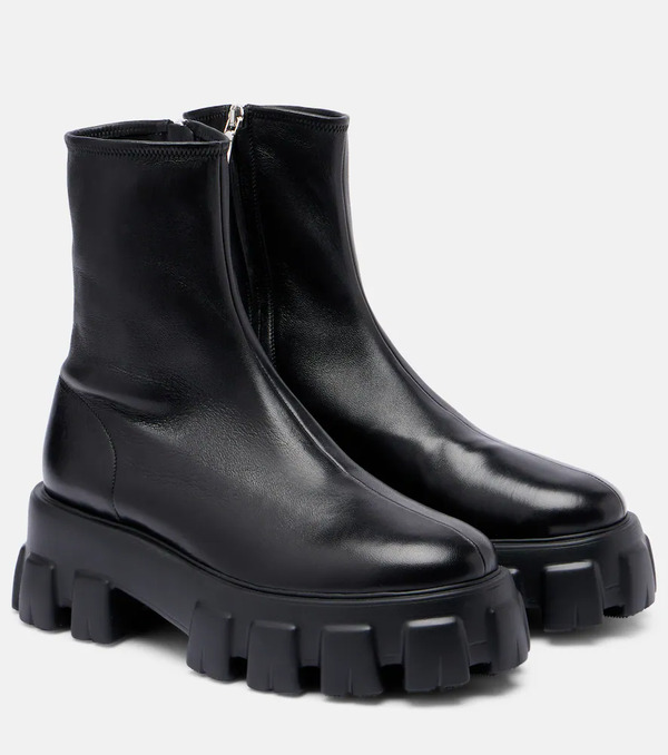  Prada Prada Botines Monolith De Piel 