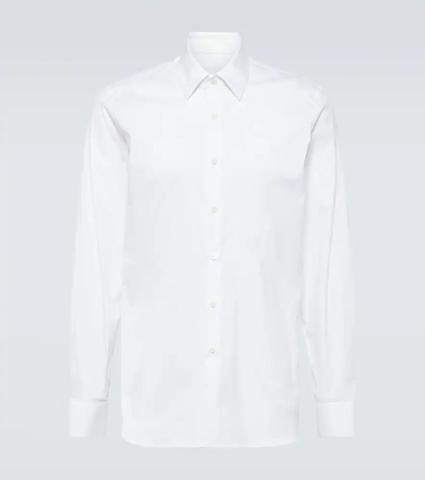  Prada Prada Camisa De Mezcla De Algodón 