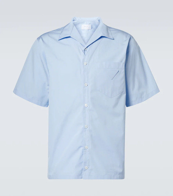  Prada Prada Camisa De Popelín De Algodón 