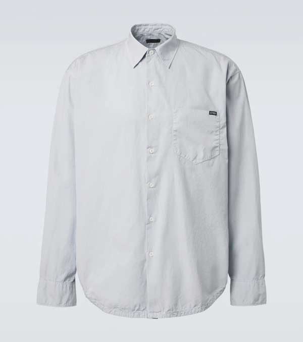  Prada Prada Camisa De Popelín De Algodón 