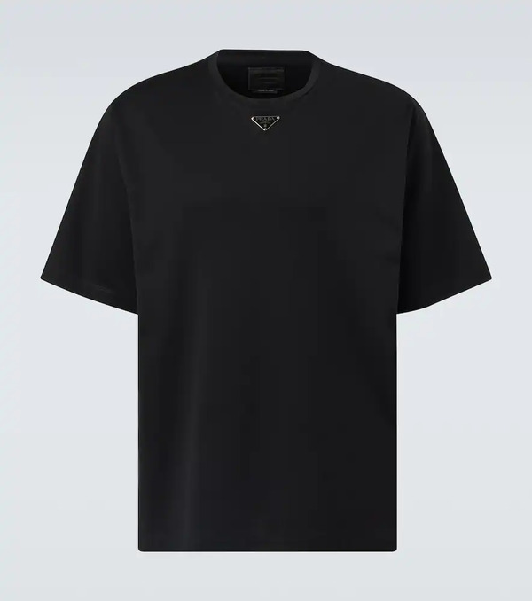  Prada Prada Camiseta De Algodón 