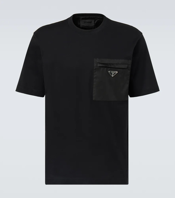  Prada Prada Camiseta De Algodón 