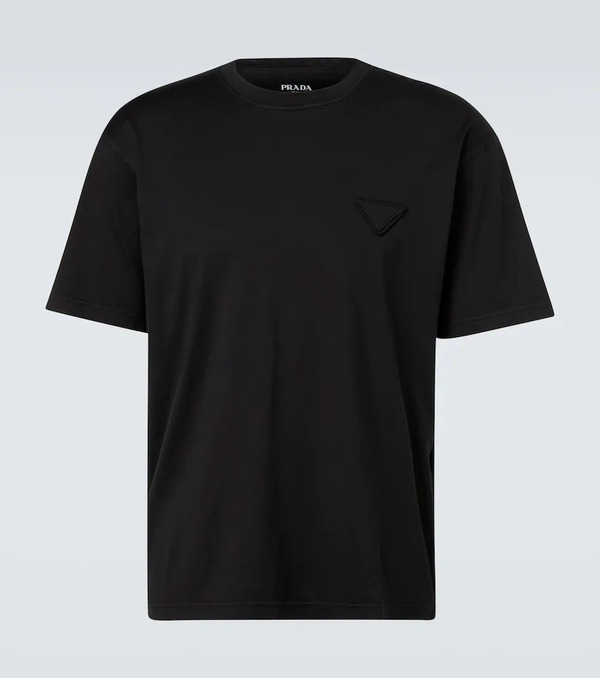  Prada Prada Camiseta De Jersey De Algodón 