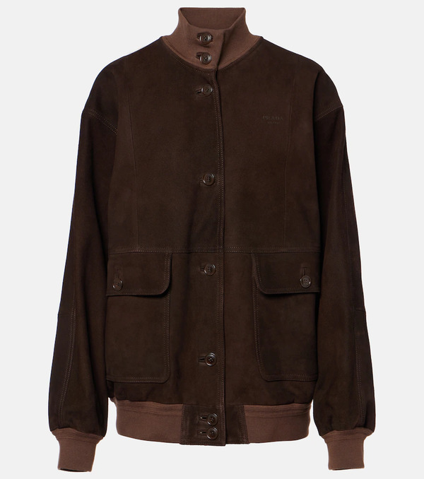  Prada Prada Chaqueta Bomber De Ante 