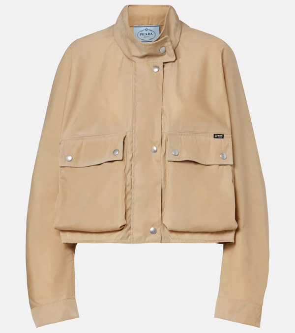  Prada Prada Chaqueta Cropped De Re-nylon 