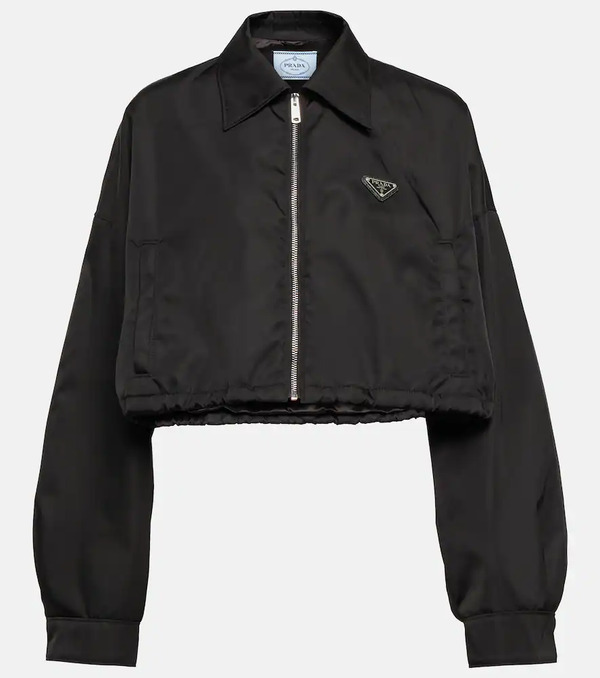  Prada Prada Chaqueta De Nylon Cropped 