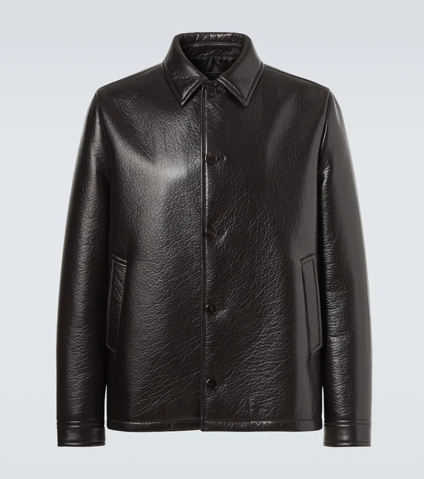  Prada Prada Chaqueta De Piel 