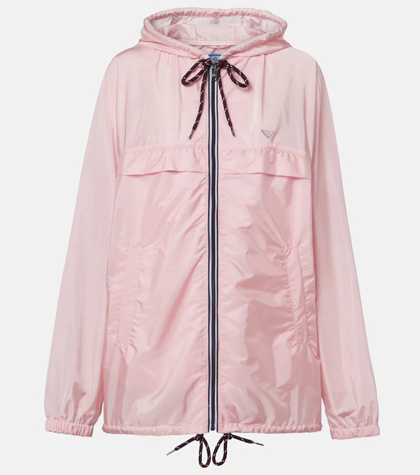  Prada Prada Chaqueta De Re-nylon Con Capucha 