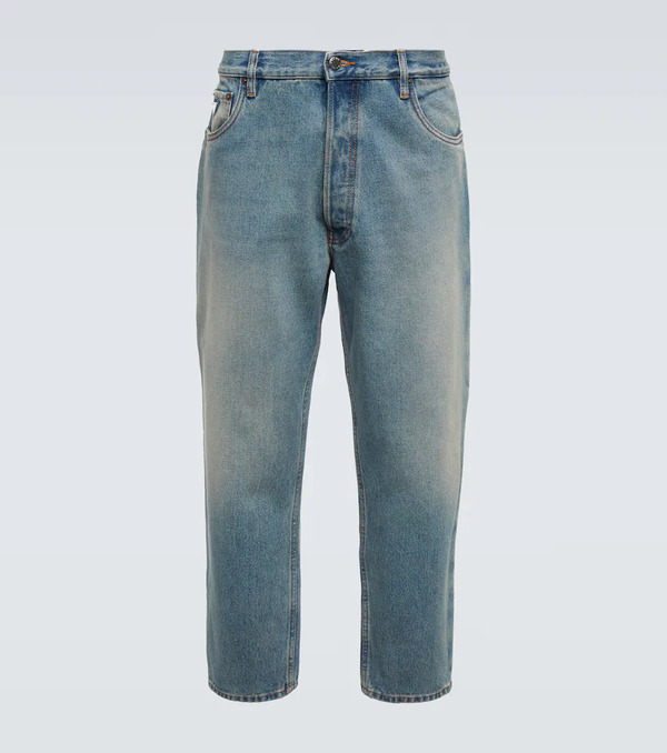 Prada Prada Jeans Tapered De Tiro Medio 
