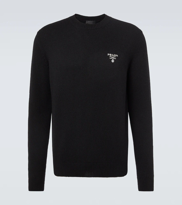  Prada Prada Jersey De Cachemir Con Logo 