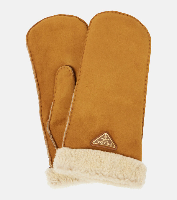  Prada Prada Manoplas De Shearling 