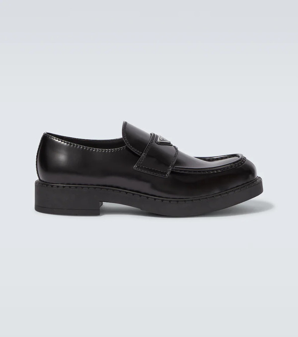  Prada Prada Mocasines Chocolate De Piel 
