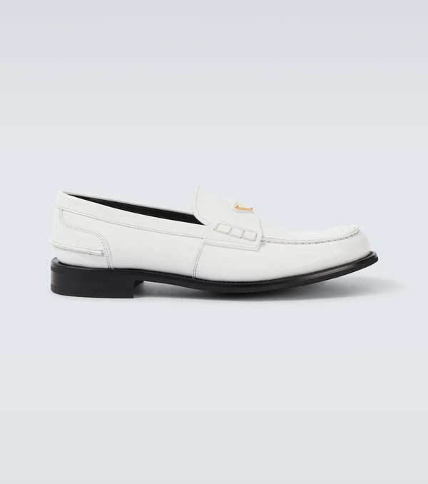  Prada Prada Mocasines De Piel Cepillada 