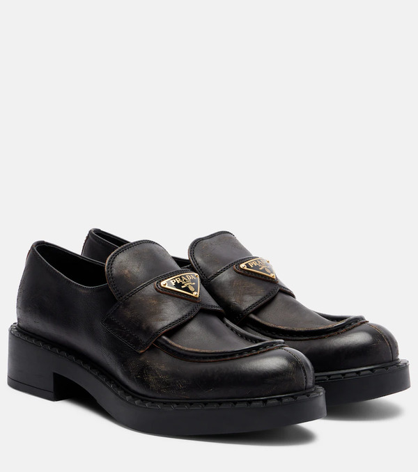  Prada Prada Mocasines Penny De Piel 