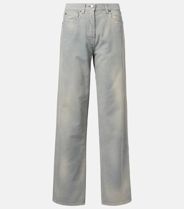  Prada Prada Pantalones De Pana De Algodón 