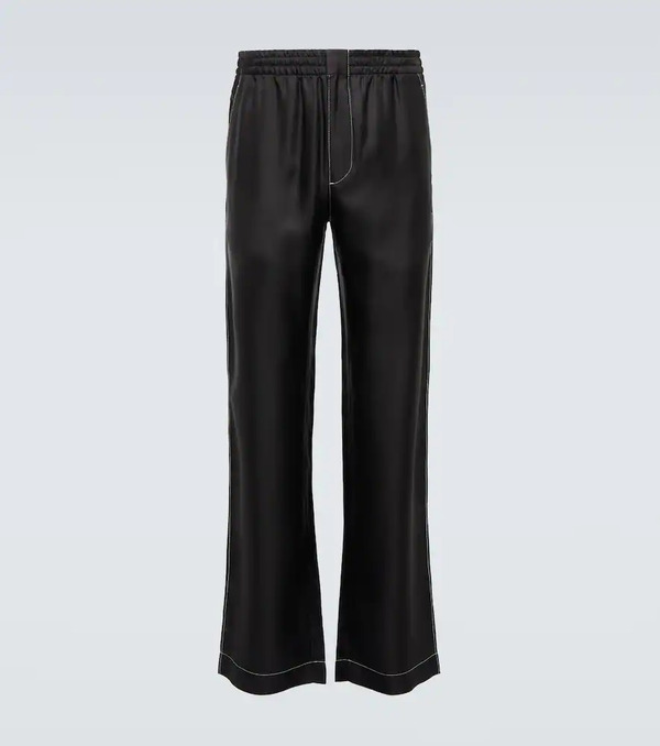  Prada Prada Pantalones De Seda 