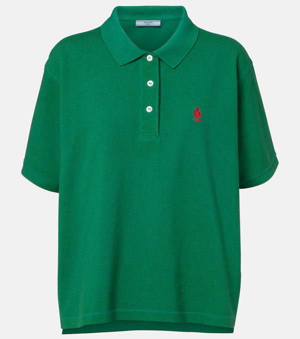  Prada Prada Polo De Piqué De Algodón 