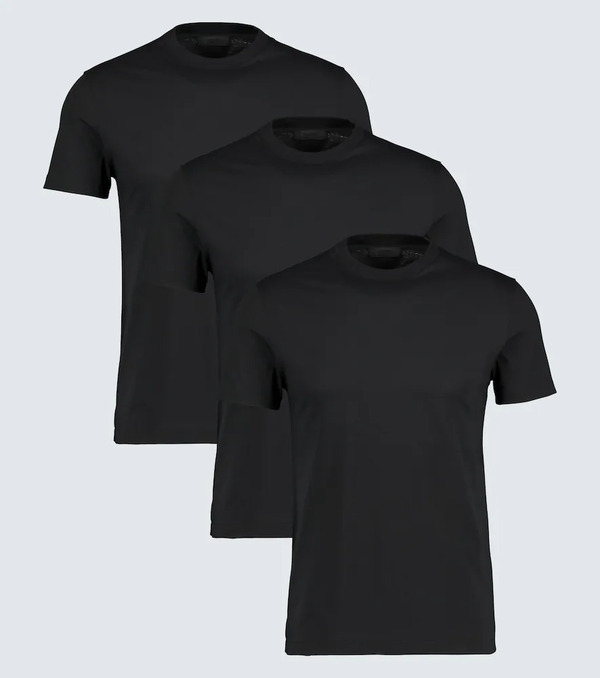  Prada Prada Set De 3 Camisetas De Algodón 