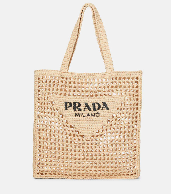  Prada Prada Shopper Small De Croché De Efecto Rafia 