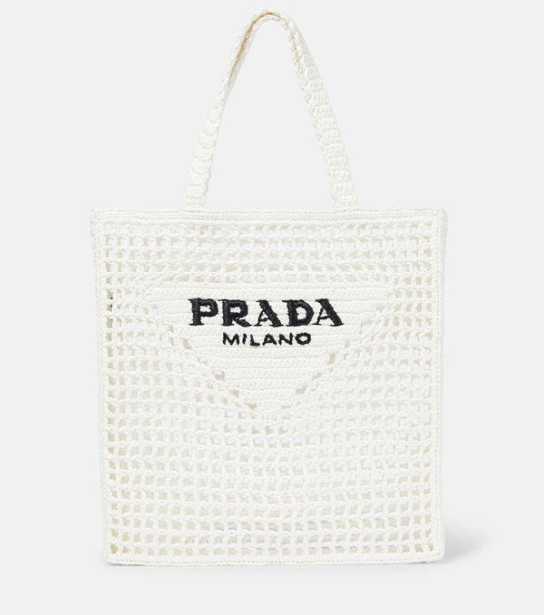  Prada Prada Shopper Small De Croché De Efecto Rafia 