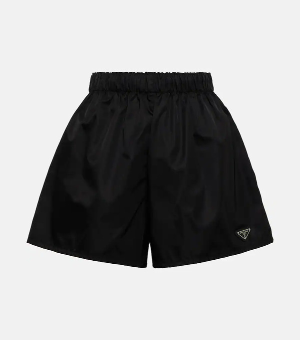  Prada Prada Shorts De Re-nylon De Tiro Alto 