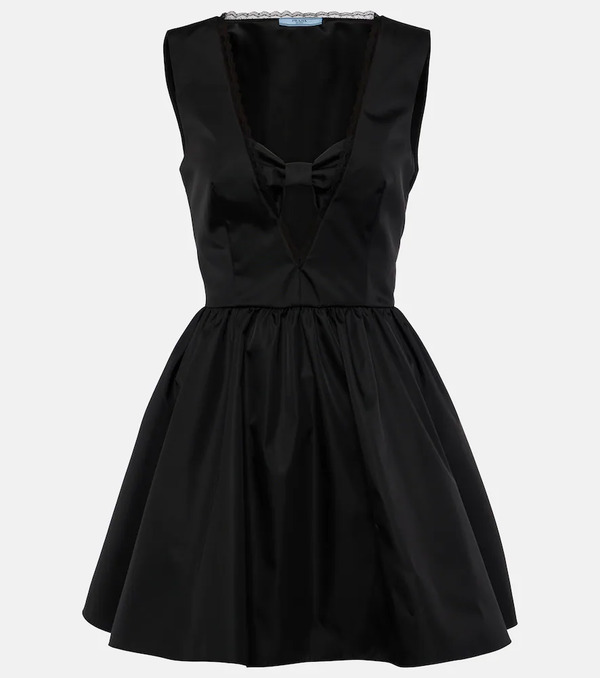  Prada Prada Vestido Corto De Re-nylon 