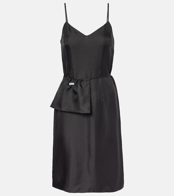  Prada Prada Vestido Lencero De Sarga De Seda 