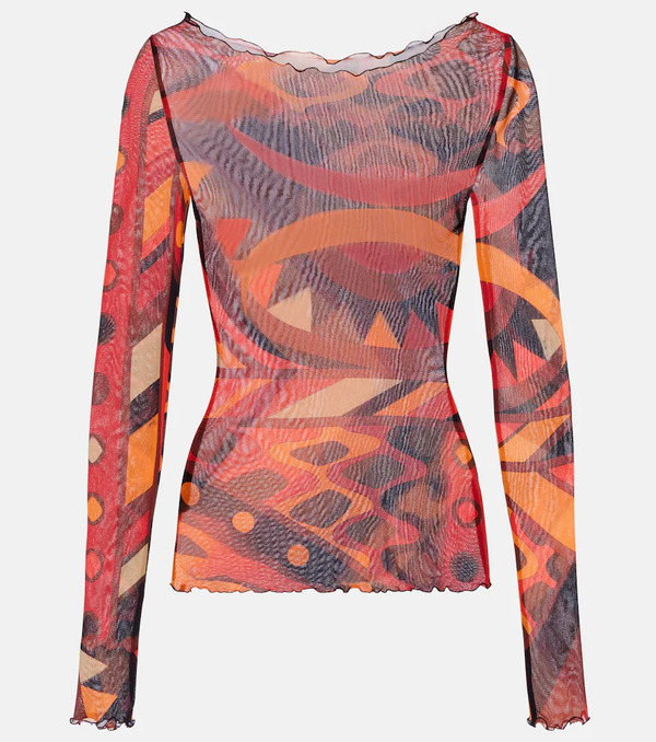  Pucci Pucci Crop Top Vivara De Tul 