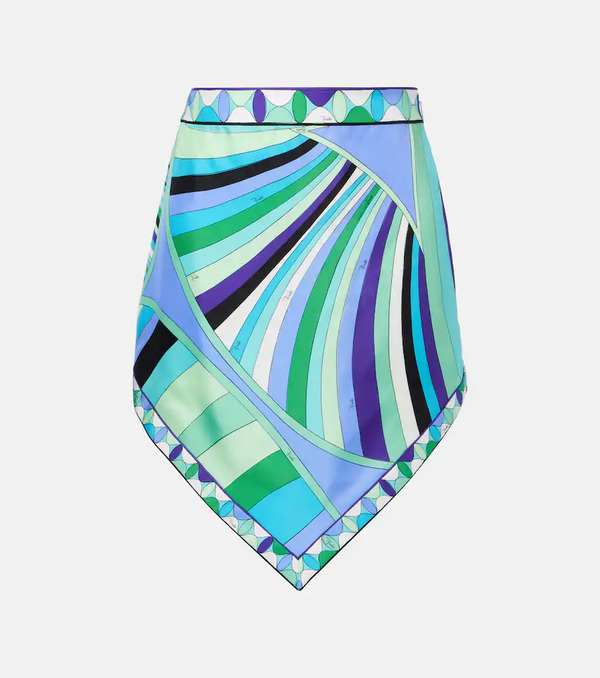  Pucci Pucci Minifalda Iride De Seda Estampada 
