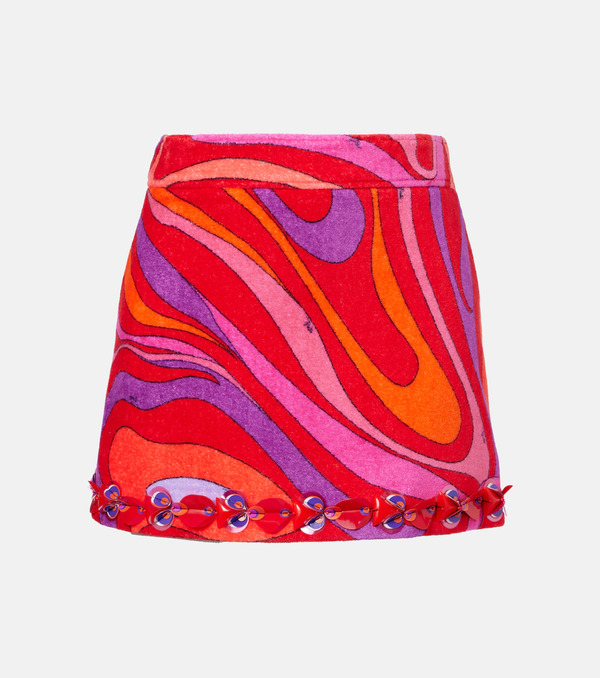  Pucci Pucci Minifalda Marmo En Rizo De Algodón 