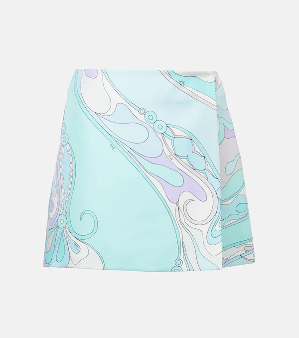  Pucci Pucci Minifalda Orchidee En Sarga De Seda 