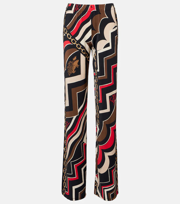  Pucci Pucci Pantalones Rectos De Jersey De Satén 