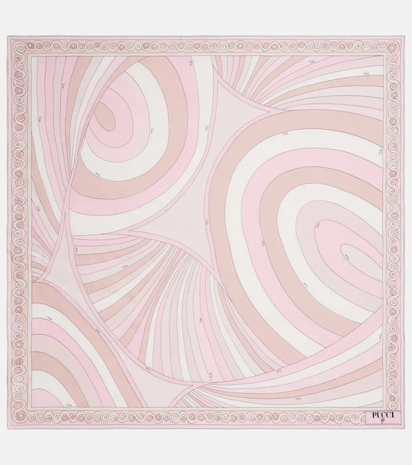  Pucci Pucci Pañuelo Iride De Sarga De Seda 
