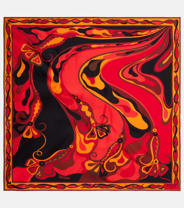  Pucci Pucci Pañuelo Manuba De Sarga De Seda 