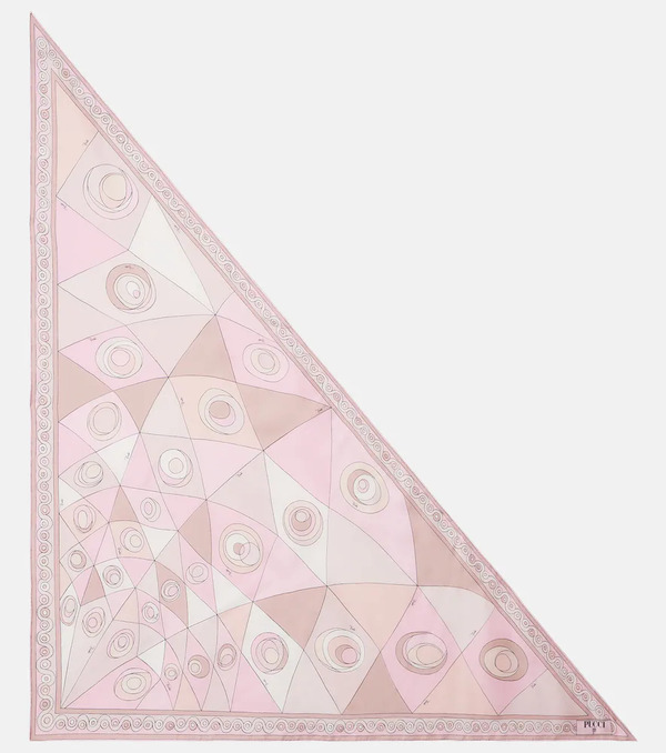  Pucci Pucci Pañuelo Occhi De Sarga De Seda 