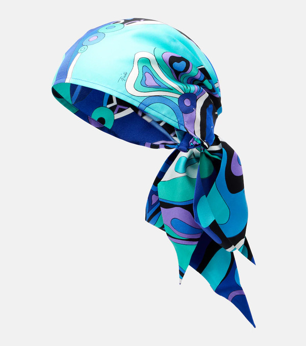  Pucci Pucci Pañuelo Para El Pelo Iride De Sarga De Seda 