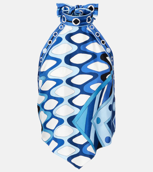  Pucci Pucci Top Vivara De Seda Estampado 