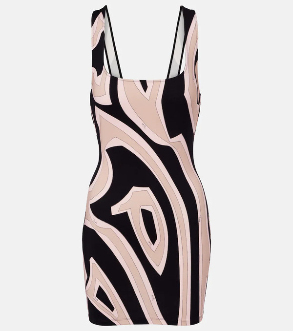 Pucci Pucci Vestido Corto Labirinto De Jersey 