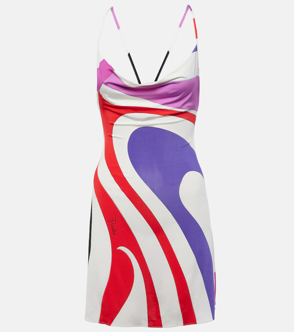  Pucci Pucci Vestido Corto Marmo Estampado 