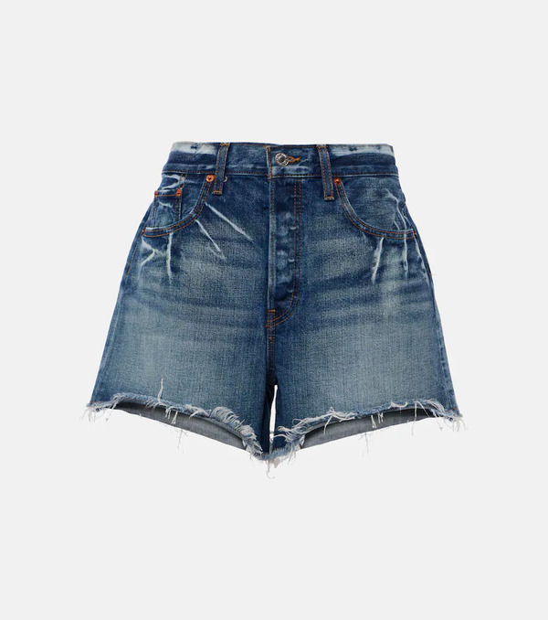  Re/done Re/done Shorts De Denim De Tiro Alto 