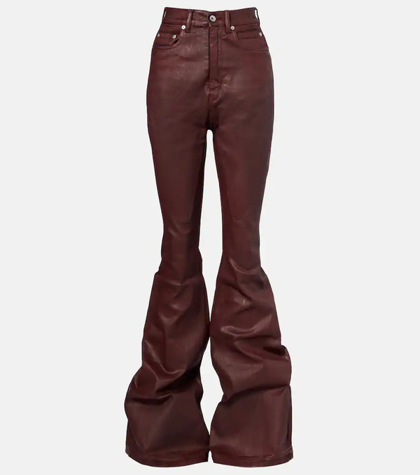  Rick Owens Rick Owens Jeans Bootcut Bolan De Tiro Alto 